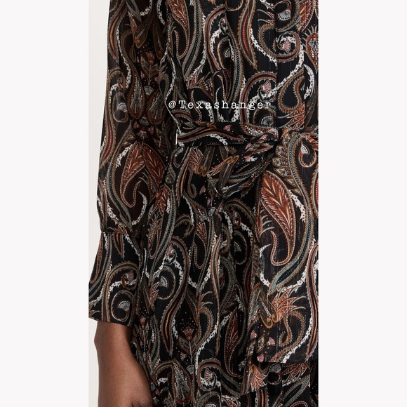 NWT MISA LA Ines Dress S Small Spartina Paisley - Picture 7 of 12
